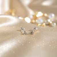 Kugel Ohrstecker in 925 Silber