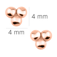 Kugel Ohrstecker in 925 Silber