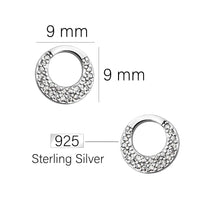Kreis Ohrstecker in 925 Silber