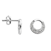 Kreis Ohrstecker in 925 Silber