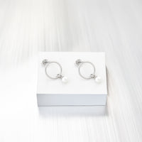 Perle Ohrstecker in 925 Silber