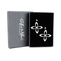 Blume Ohrstecker in 925 Silber