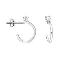 Steck Creolen in 925 Silber