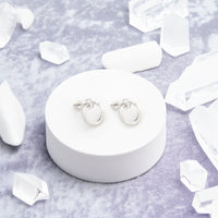 Kreis Ohrstecker in 925 Silber