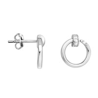 Kreis Ohrstecker in 925 Silber
