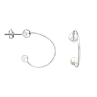 Kugel Ohrstecker in 925 Silber