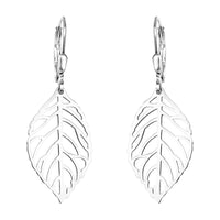 Blatt Ohrhänger in 925 Silber