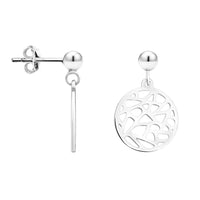 Kreis Ohrstecker in 925 Silber