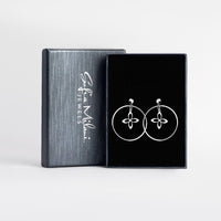 Kreis Ohrstecker in 925 Silber