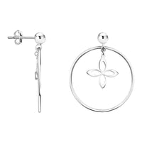 Kreis Ohrstecker in 925 Silber
