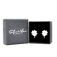 Blume Ohrstecker in 925 Silber