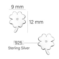 Blume Ohrstecker in 925 Silber