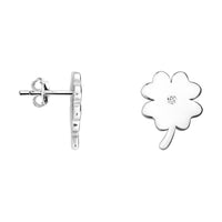 Blume Ohrstecker in 925 Silber