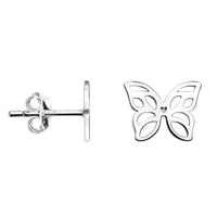 Schmetterling Ohrstecker in 925 Silber