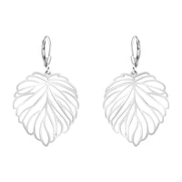 Blatt Ohrstecker in 925 Silber