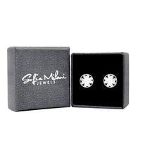Blume Ohrstecker in 925 Silber