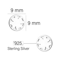 Blume Ohrstecker in 925 Silber