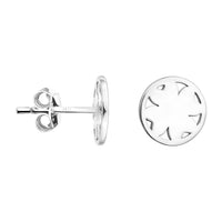 Blume Ohrstecker in 925 Silber
