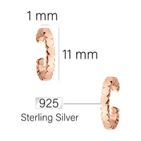 Herz Ear Cuff in 925 Silber