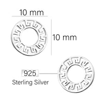 Ornament Ohrstecker in 925 Silber