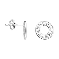 Ornament Ohrstecker in 925 Silber
