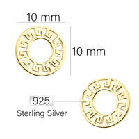 Ornament Ohrstecker in 925 Silber