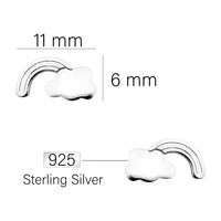 Wolke Ohrstecker in 925 Silber