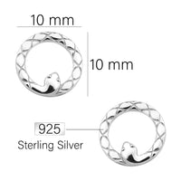 Schlange Ohrstecker in 925 Silber