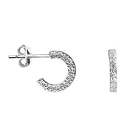 Vintage Steck Creolen in 925 Silber
