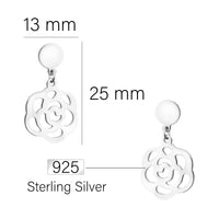 Ornament Ohrhänger in 925 Silber