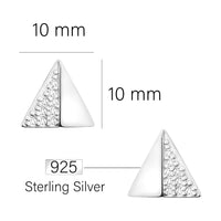 Dreieck Ohrstecker in 925 Silber