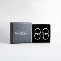 Kreis Ohrstecker in 925 Silber