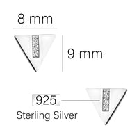 Dreieck Ohrstecker in 925 Silber