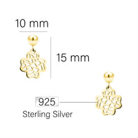 Ornament Ohrhänger in 925 Silber