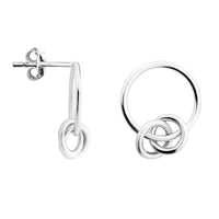 Kreis Ohrstecker in 925 Silber
