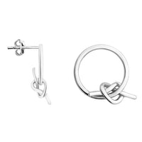 Herz Ohrstecker in 925 Silber