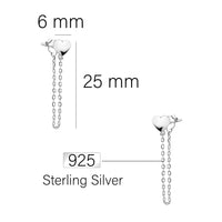 Herz Ohrhänger in 925 Silber