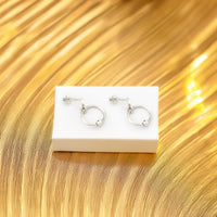 Kreis Ohrhänger in 925 Silber