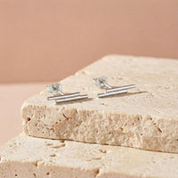 Stab Ohrstecker in 925 Silber