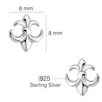 Blume Ohrstecker in 925 Silber