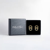 Kreis Ohrstecker in 925 Silber