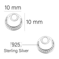 Kreis Ohrstecker in 925 Silber