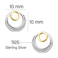 Kreis Ohrstecker in 925 Silber