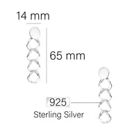 Kreis Ohrhänger in 925 Silber