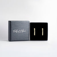 Gehämmert Ohrstecker in 925 Silber