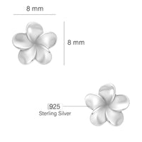 Blume Ohrstecker in 925 Silber