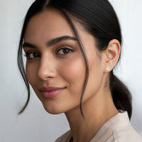 Blume Ohrstecker in 925 Silber