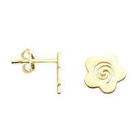 Blume Ohrstecker in 925 Silber