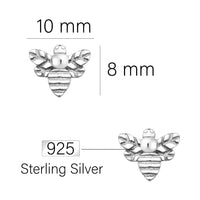 Biene Ohrstecker in 925 Silber