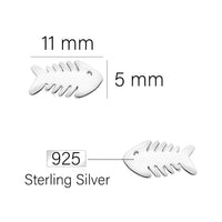 Fisch Ohrstecker in 925 Silber
